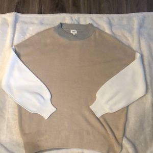 BKE color block mock neck sweater - Small